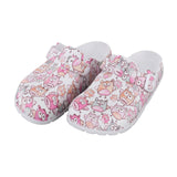 1Pair Women Men Doctor Nurse Clog Mules Slipper Beach Shoes Owl 36 37