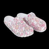 1Pair Women Men Doctor Nurse Clog Mules Slipper Beach Shoes Owl 36 37