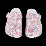 1Pair Women Men Doctor Nurse Clog Mules Slipper Beach Shoes Owl 36 37