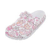 1Pair Women Men Doctor Nurse Clog Mules Slipper Beach Shoes Owl 36 37