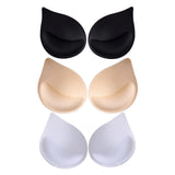 Maxbell 4x1 Pair Bra Insert Pads Enhancer Removable Breathable Sports Bikini  Black