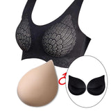 Maxbell 4x1 Pair Bra Insert Pads Enhancer Removable Breathable Sports Bikini  Black