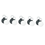 Maxbell 20 Pieces Blank Keychain Key Chain Alloy Key Rings Keyring Bag Tag Craft