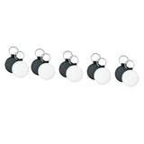 Maxbell 20 Pieces Blank Keychain Key Chain Alloy Key Rings Keyring Bag Tag Craft