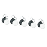 Maxbell 20 Pieces Blank Keychain Key Chain Alloy Key Rings Keyring Bag Tag Craft