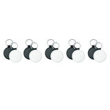 Maxbell 20 Pieces Blank Keychain Key Chain Alloy Key Rings Keyring Bag Tag Craft