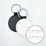 Maxbell 20 Pieces Blank Keychain Key Chain Alloy Key Rings Keyring Bag Tag Craft