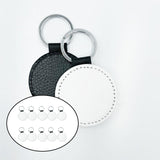Maxbell 20 Pieces Blank Keychain Key Chain Alloy Key Rings Keyring Bag Tag Craft