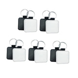 Maxbell 20 Pieces Blank Keychain Key Chain Alloy Key Rings Keyring Bag Tag Craft