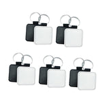 Maxbell 20 Pieces Blank Keychain Key Chain Alloy Key Rings Keyring Bag Tag Craft