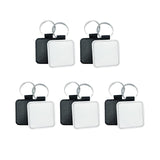 Maxbell 20 Pieces Blank Keychain Key Chain Alloy Key Rings Keyring Bag Tag Craft
