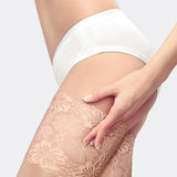 Maxbell 4xElastic Lace Thigh Bands Anti Chafing Leg Anti-Chafe Sleeve Skin L
