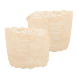 Maxbell 4xElastic Lace Thigh Bands Anti Chafing Leg Anti-Chafe Sleeve Skin L