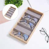 Maxbell 2 Pack Eyeglasses Sunglasses Storage Display Tray Case Stand Holder Box