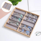 Maxbell 2 Pack Eyeglasses Sunglasses Storage Display Tray Case Stand Holder Box