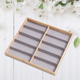 Maxbell 2 Pack Eyeglasses Sunglasses Storage Display Tray Case Stand Holder Box