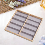 Maxbell 2 Pack Eyeglasses Sunglasses Storage Display Tray Case Stand Holder Box