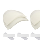 Maxbell 3xShoulder Pads Foam Soft Set-in for Women Blazer Shirt Clothes 1.5cm Thick