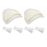 Maxbell 3xShoulder Pads Foam Soft Set-in for Women Blazer Shirt Clothes 1.5cm Thick