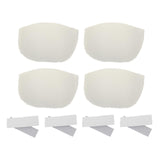 Maxbell 4xShoulder Pads Foam Soft Set-in for Women Blazer Shirt Clothes 1.5cm Thick