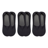 Maxbell 2xMens Boat Liner Socks Invisible Low Cut No Show Breathable Cotton Bottom Black