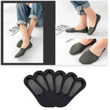 Maxbell 3xMens Boat Liner Socks Invisible Low Cut No Show Breathable Cotton Bottom Black