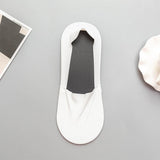 Maxbell 2xMens Boat Liner Socks Invisible Low Cut No Show Breathable Cotton Bottom White