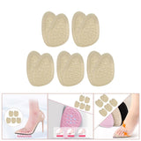 Maxbell Maxbell 5 Pairs Shoe Forefoot Insoles Anti Slip Cushion Relieve Foot Pain Skin Color