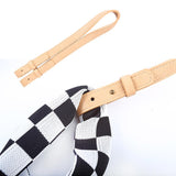 PU Leather Bag Strap Replacement 7'' Shoulder Handbag Handle Belt Beige