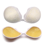 Silicone Strapless Bra Backless Push Up Adhesive Invisible Lace Stick On A