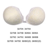 Silicone Strapless Bra Backless Push Up Adhesive Invisible Lace Stick On A