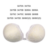 Silicone Strapless Bra Backless Push Up Adhesive Invisible Lace Stick On A