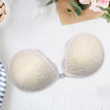 Silicone Strapless Bra Backless Push Up Adhesive Invisible Lace Stick On A