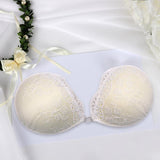 Silicone Strapless Bra Backless Push Up Adhesive Invisible Lace Stick On A