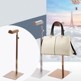 Maxbell 2xMetal Purse Display Stand Adjustable Handbag Rack Holder Silver Rose Gold