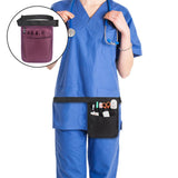 Maxbell 3xNurses Pouch Waist Bag Extra Pocket Quick Pick Organizer Pouch Purple