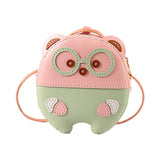 Maxbell 4xDIY Leather Crossbody Bag Kit Easy for Kids Leather Sewing Kits Pink