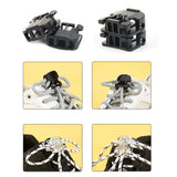 Maxbell 2x20pcs Quick Shoelace Lock Shoe Strings Cord Buckle Toggle Stopper Clear