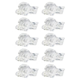 Maxbell 5x20pcs Quick Shoelace Lock Shoe Strings Cord Buckle Toggle Stopper Clear