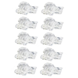 Maxbell 4x20pcs Quick Shoelace Lock Shoe Strings Cord Buckle Toggle Stopper Clear