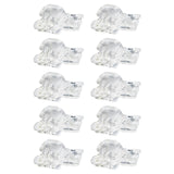 Maxbell 2x20pcs Quick Shoelace Lock Shoe Strings Cord Buckle Toggle Stopper Clear