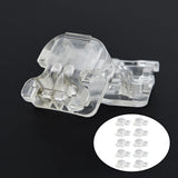 Maxbell 4x20pcs Quick Shoelace Lock Shoe Strings Cord Buckle Toggle Stopper Clear