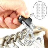 Maxbell 4x20pcs Quick Shoelace Lock Shoe Strings Cord Buckle Toggle Stopper Clear