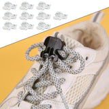 Maxbell 5x20pcs Quick Shoelace Lock Shoe Strings Cord Buckle Toggle Stopper Clear