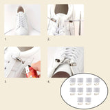 Maxbell Maxbell No Tie Elastic Lock Lace Universal Laces Lock Shoe Runners Kids White