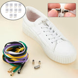 Maxbell Maxbell No Tie Elastic Lock Lace Universal Laces Lock Shoe Runners Kids White