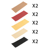 Maxbell 2xRubber Shoe Soles Repair Patches Sole Protector Anti Slip Outsoles Insoles Red