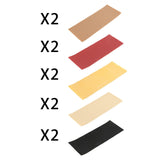 Maxbell 2xRubber Shoe Soles Repair Patches Sole Protector Anti Slip Outsoles Insoles Red