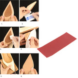 Maxbell 2xRubber Shoe Soles Repair Patches Sole Protector Anti Slip Outsoles Insoles Red