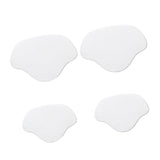 Maxbell 4xShoe Heel Pad Insoles Heel Repair Heel Stick for Men & Women High Heels white